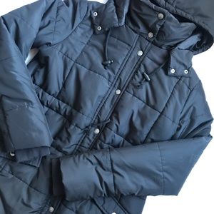 Black Jojo Maman Bébé maternity coat!